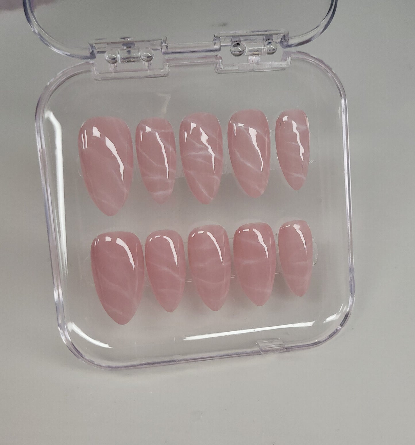 Rose Quartz Nails