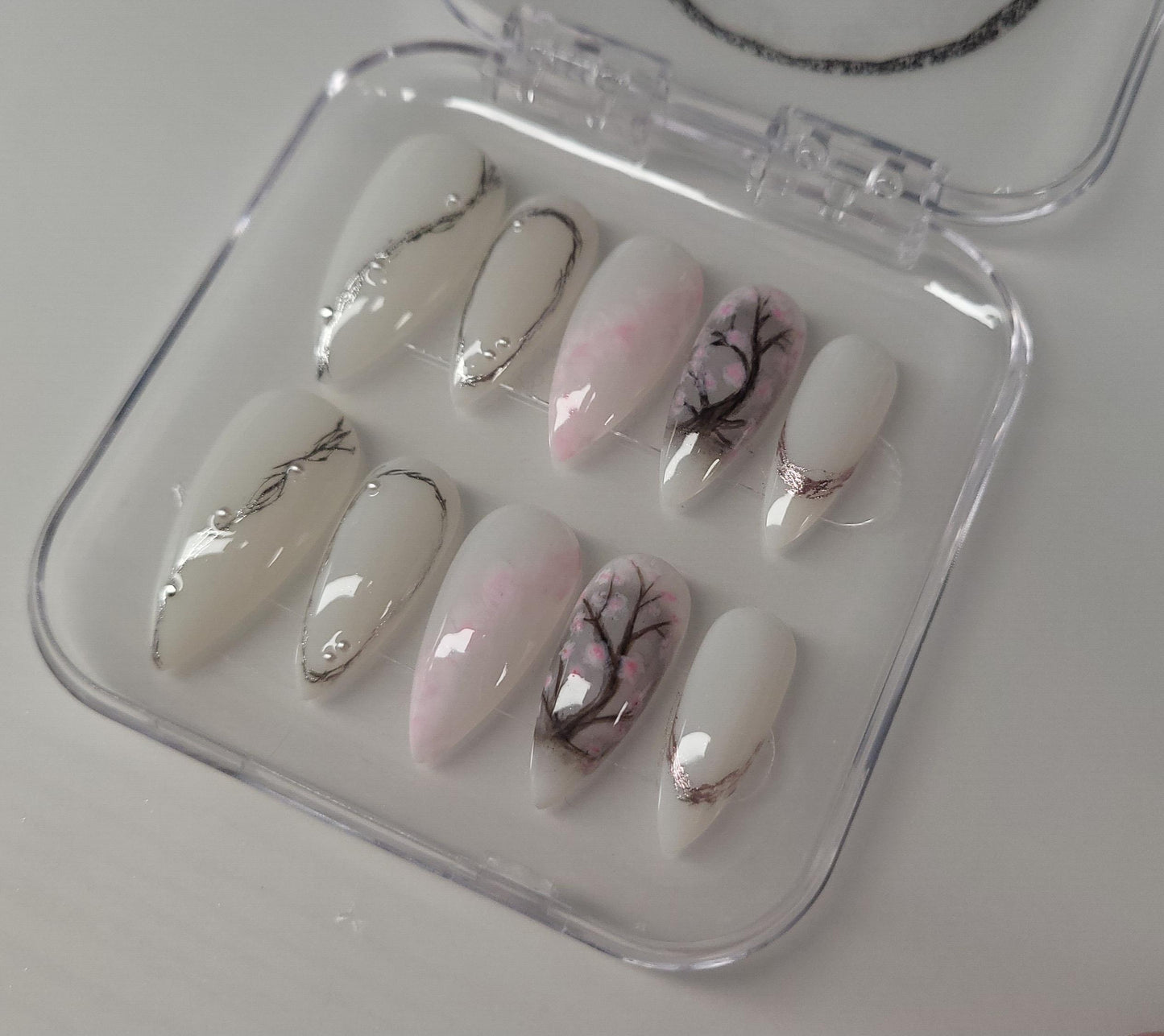 Cherry Blossom Nails