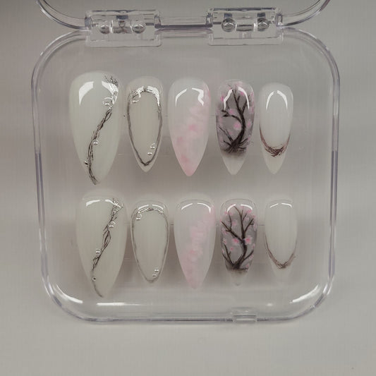 Cherry Blossom Nails